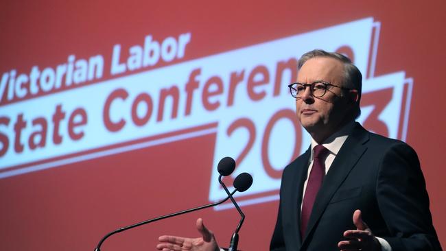 ‘Here to get things done’: PM Anthony Albanese after criticising the Liberals for ‘saying no to anything that will actually help Australians’. Picture: NCA NewsWire / David Crosling