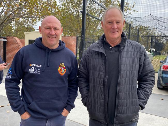 1983-84 premiership players Andrew and Peter Grant turned out to support Prahran.