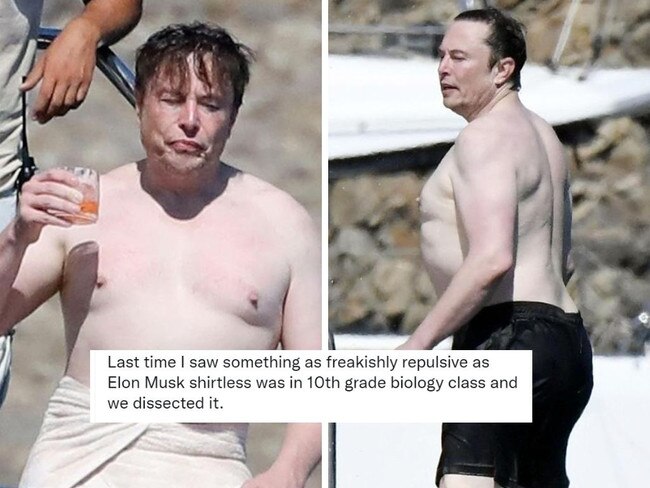 Sad truth behind topless Musk pics