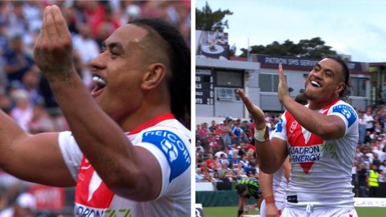 'Interesting' Tuipulotu try celebration