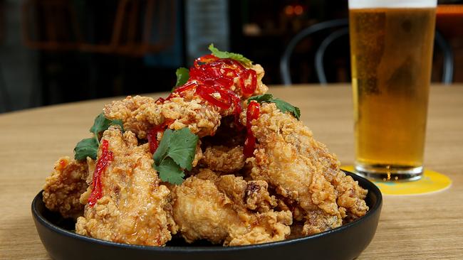 The Jerry Fried Chicken is gnarly and peppery. Picture: Ian Currie