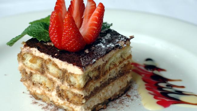 Food - Tiramisu dessert from La Tombola Restaurant at Hyde Park. /Food