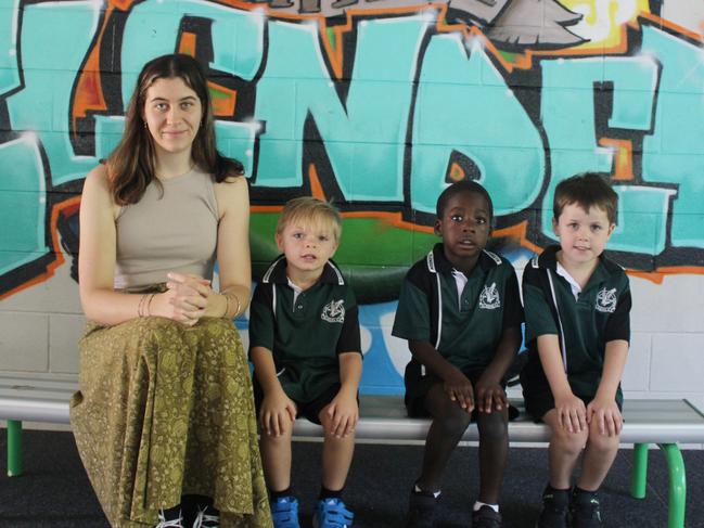 Glenden State School Miss Hailey Henderson, Jandamarra Smallwood, Micah Amoo, Levi Burgess.