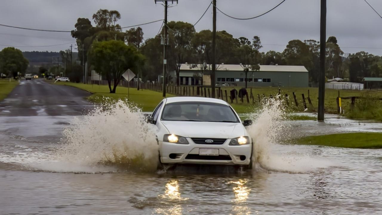 Kingaroy roads, parks and school flood after heavy two hour rainfall