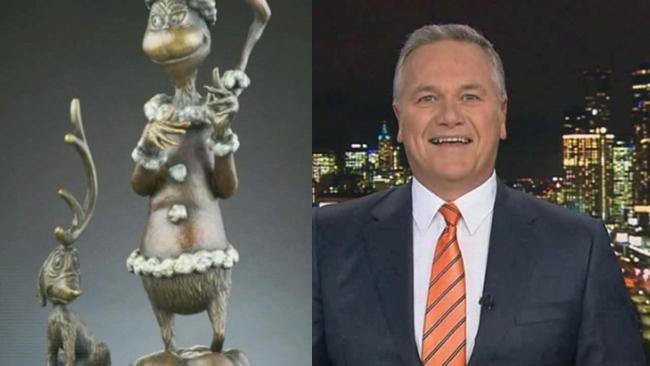 Grinch almost steals the Seven News