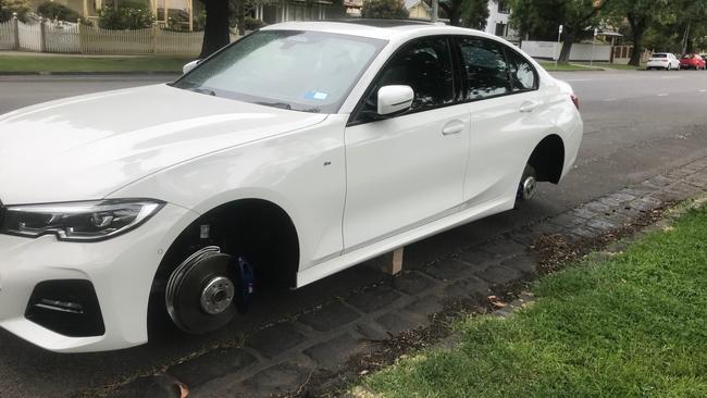 Police in Williamstown and Newport have noticed a new trend of wheels being stolen from cars.