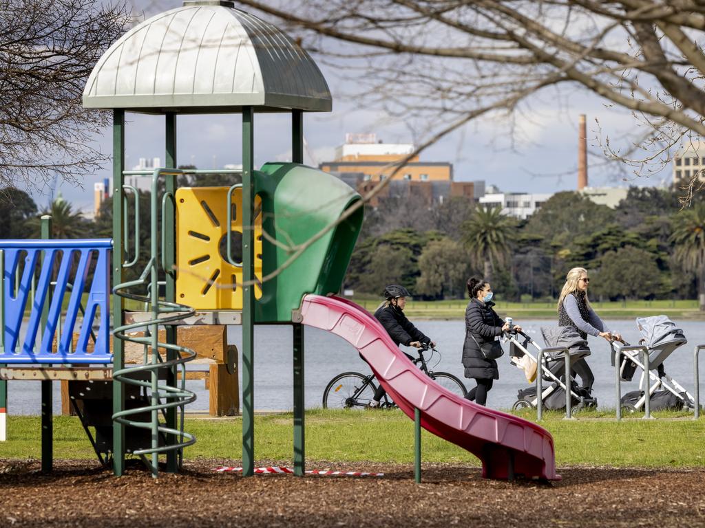 Playgrounds could be reopened under the new lockdown exit plan. Picture: David Geraghty/NCA NewsWire