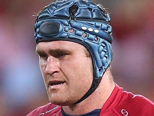 BRISBANE, AUSTRALIA - MAY 17: James Horwill and the Reds looks on during the round 14 Super Rugby match between the Reds and the Rebels at Suncorp Stadium on May 17, 2014 in Brisbane, Australia. (Photo by Chris Hyde/Getty Images)