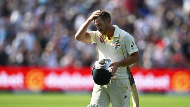 It wasn’t a pretty Test for Warner. (Photo by Shaun Botterill/Getty Images)