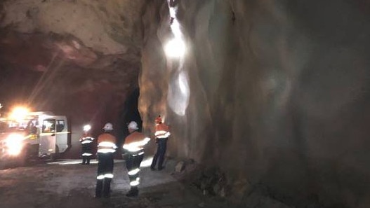 Excavation works on Stawell gold mine. Picture: University of Melbourne