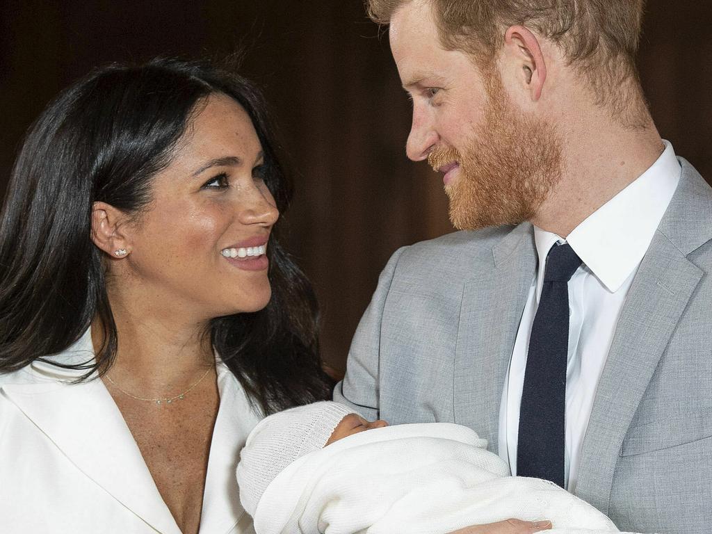 Meghan and Harry introduce Archie to the world. Picture: Dominic Lipinski/Pool via AP