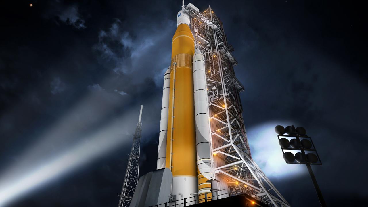NASA Space Launch System and Orion Capsule