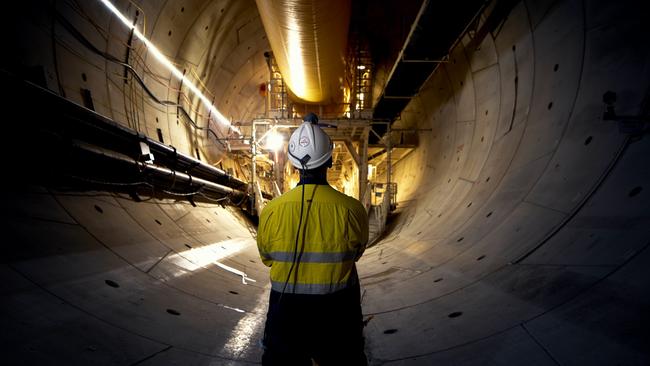 An emergency cable and ventilation tunnel in Snowy Hydro