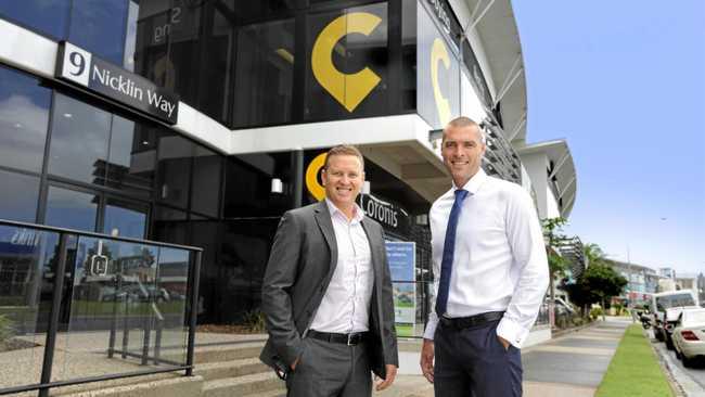 CBRE's Brendan Robins and Ryan Parry at 9 Nicklin Way, Minyama