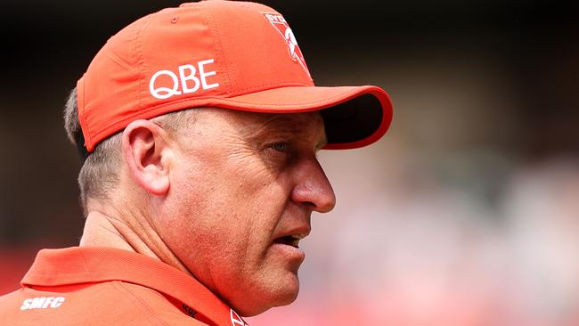 He might have had his worst season in over a decade at the club, but coach John Longmire is in for the rebuild long haul. Picture: Getty Images