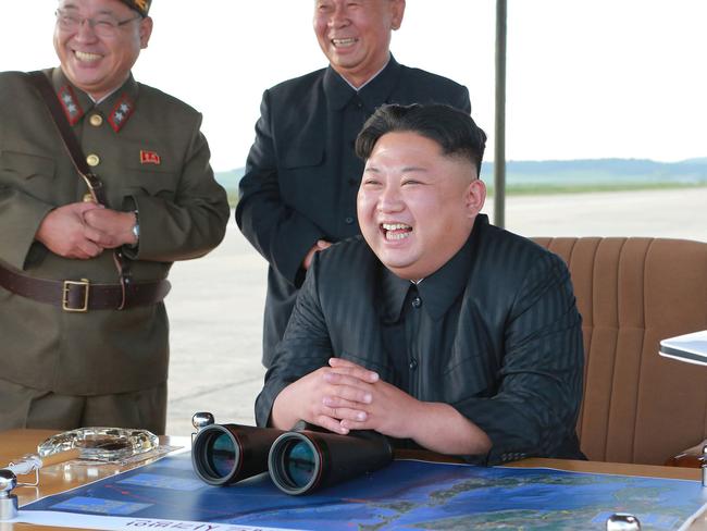 Kim Jong-un schooled everyone when he labelled Donald Trump a “dotard”. Picture: KCNA