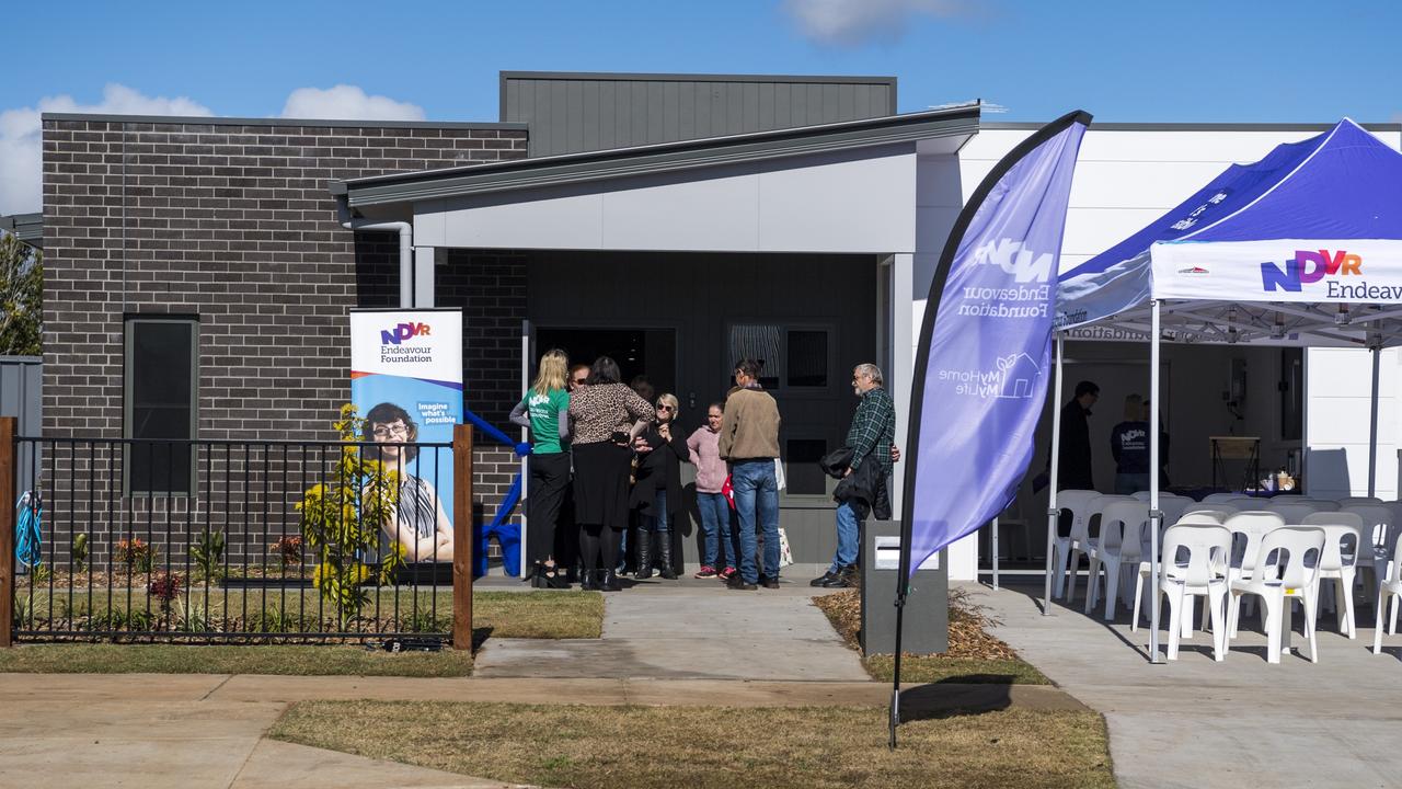 Opening of new accessible homes in Toowoomba built by Endeavour Foundation as part of the My Home, My Life project on June 29, 2021. Picture: Kevin Farmer