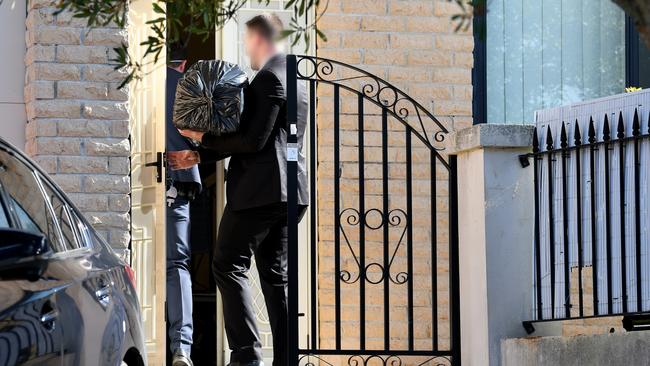 Federal officers enter the home of NSW Labor MP Shaoquett Moselmane in Rockdale on June 26. Picture: Bianca De Marchi