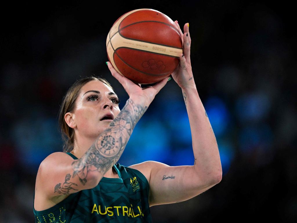 Cayla George and the Opals are out to claim a bronze medal. Picture: AFP