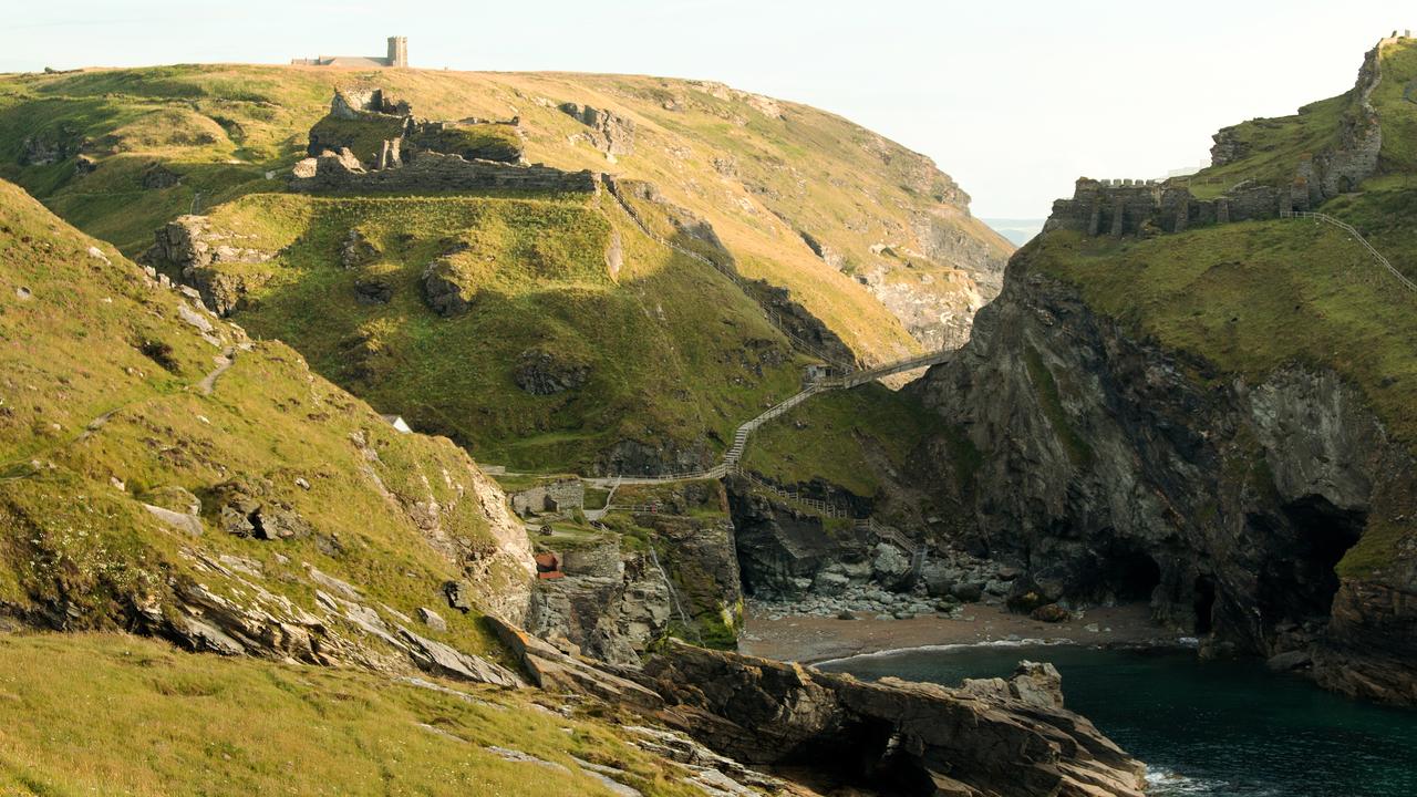 The ruins of Tintagel Castle in Cornwall.