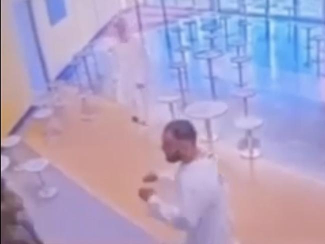 Wild footage has emerged of Ali “Ay Huncho” Younes and Sesita “Radistarz” Lyzwa in a prison brawl at Parklea Correctional Centre last year. Picture: Supplied