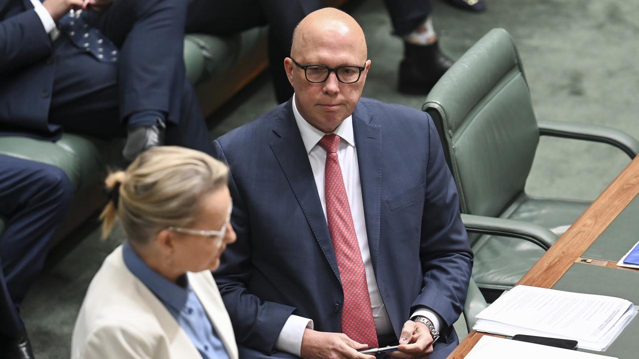 The Coalition has used the last Question Time to grill the government over the High Court decision. Picture: NCA NewsWire / Martin Ollman