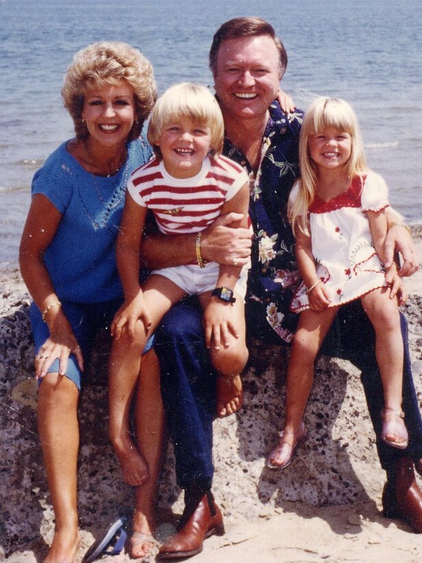 Bert, Patti, Matthew and Lauren Newton in the 1980s.