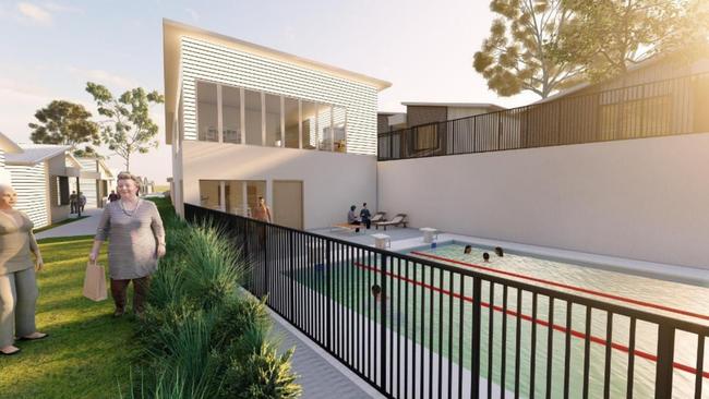 Community facilities will be featured in a new multi-million dollar development in Bega, including a 25m swimming pool, a communal building, and an outdoor barbeque.