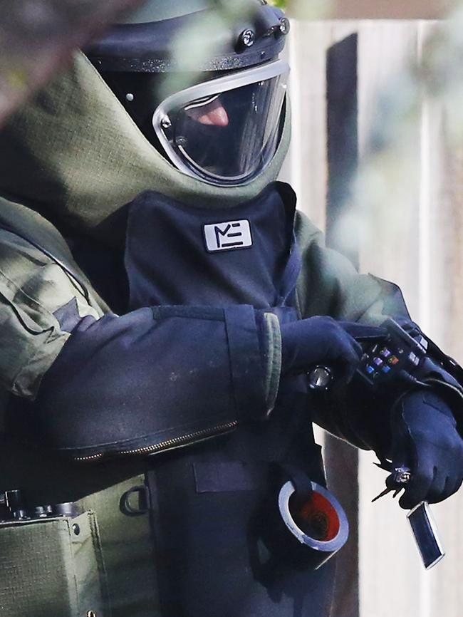 Police used explosive device detectors following the Brighton siege. Picture: Michael Dodge/Getty Images