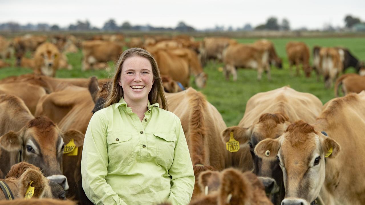 Dairy farmer Amabel Visscher. Picture: Zoe Phillips