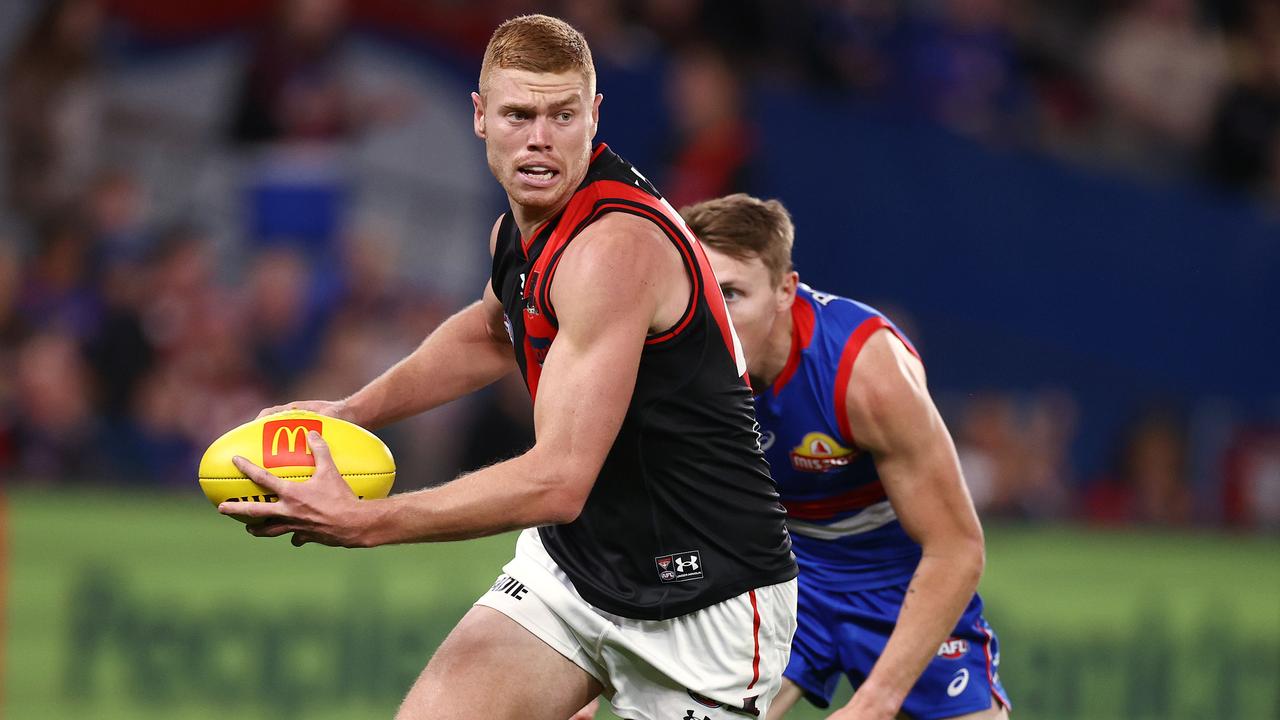 Peter Wright has been one of the few consistent players for Essendon. Picture: Michael Klein