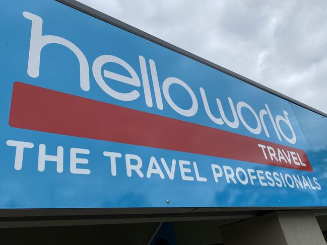 Storefront at Helloworld Travel in Willetton, WA. Picture: Rebecca Le May