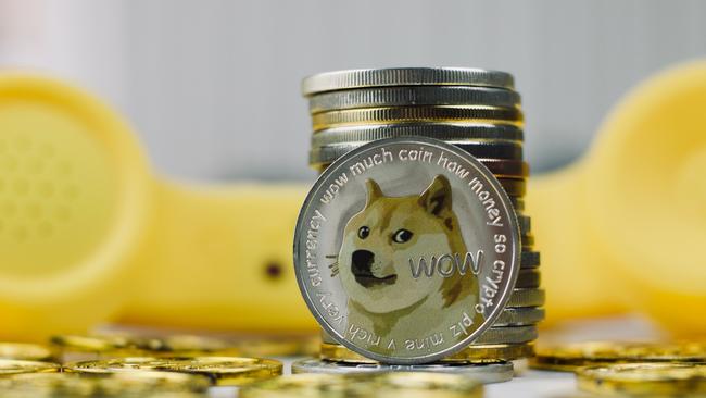 Digital currency dogecoin.