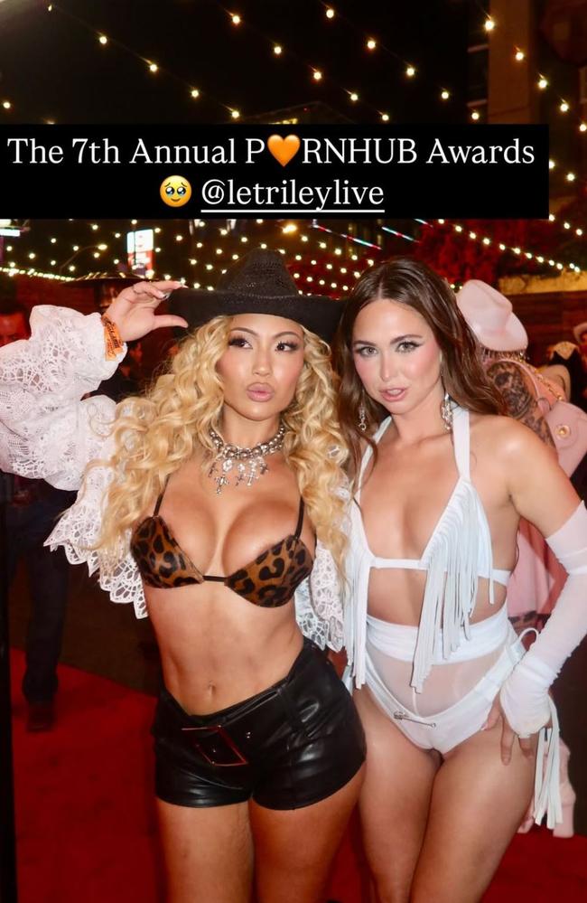 It had a country Western theme and was held at Saddle Ranch restaurant on Sunset Boulevard. Picture: Instagram/@kazumii