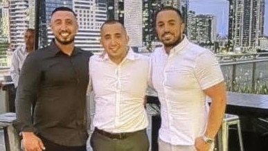 Hasan Gunes (left) with his brothers Dogan and Ali (right)