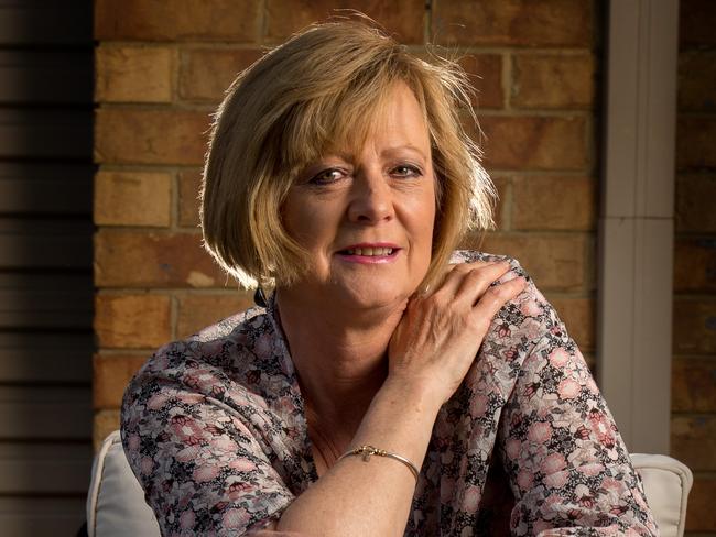 Melbourne mum Karen Cowley is a breast cancer survivor. Picture: Jay Town