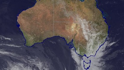 South-eastern Australia will continue to be blasted by severe thunderstorms on Friday, hitting the entire south-east coast of Australia. Picture: BOM