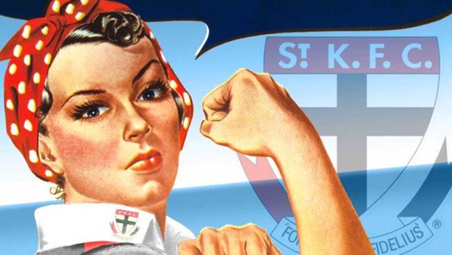 St Kilda’s campaign for a women’s football team. Picture: Supplied