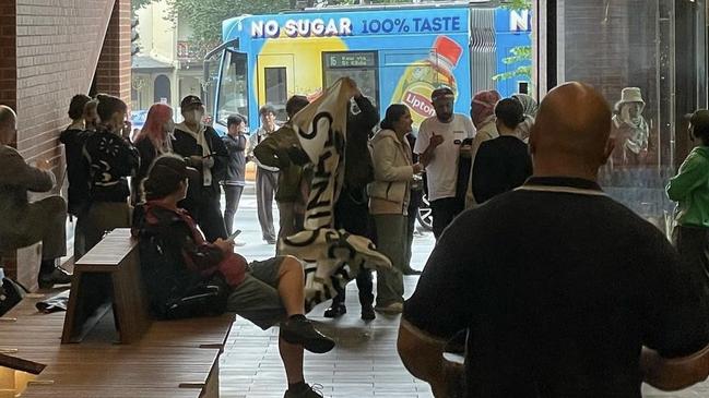 Activists block access to a Melbourne University building. Picture: Instagram