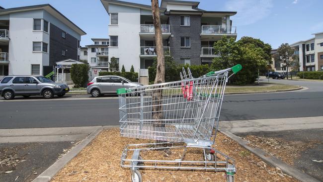 Trolleys are abandoned all over the suburb. Picture: Troy Snook