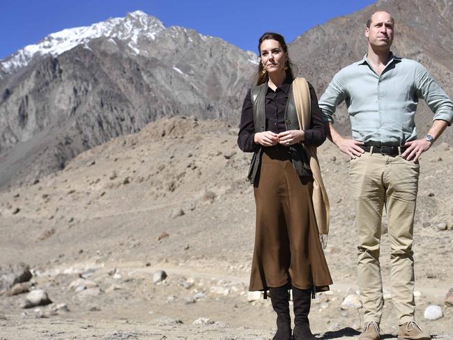 William, pictured with wife Kate, said he visited the region to see some of the impacts of climate change. Picture: Getty Images