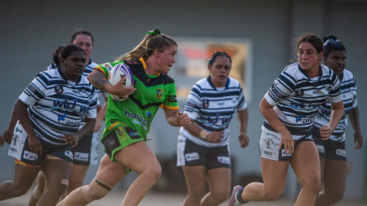 Victoria Alley as the Palmerston Raiders take on Darwin Brothers in the NRL NT women's grand final. Picture: Pema Tamang Pakhrin