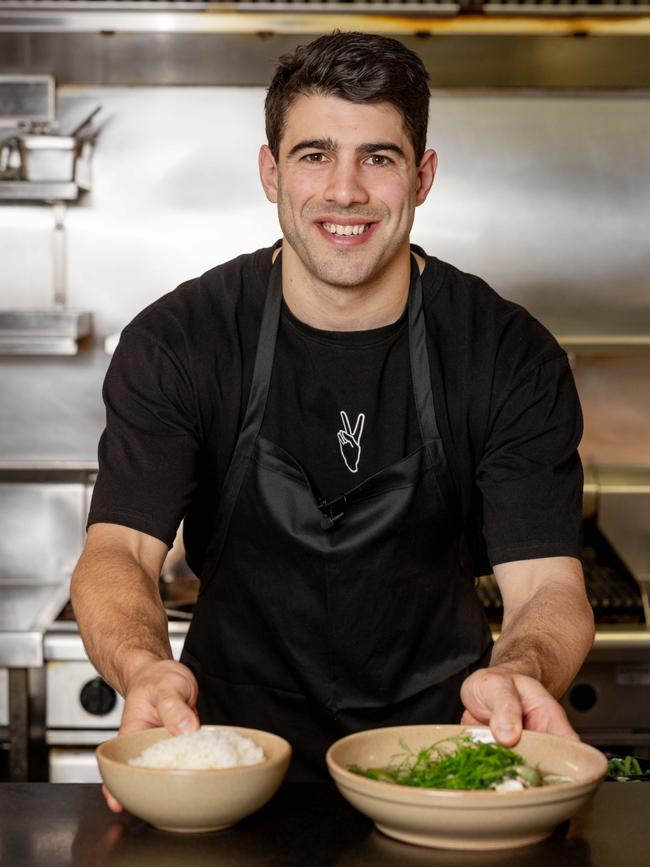 Christian Petracca is doing a Central Market cooking demonstration during Gather Round.