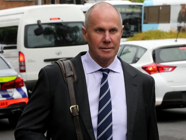 SYDNEY, AUSTRALIA - NewsWire Photos JANUARY 20, 2021: Channel 9 news chief Darren Wick pictured as he arrives at Hornsby local court, he was charged over high-range drink driving after being caught behind the wheel at more than four times the limit.Picture: NCA NewsWire / Damian Shaw