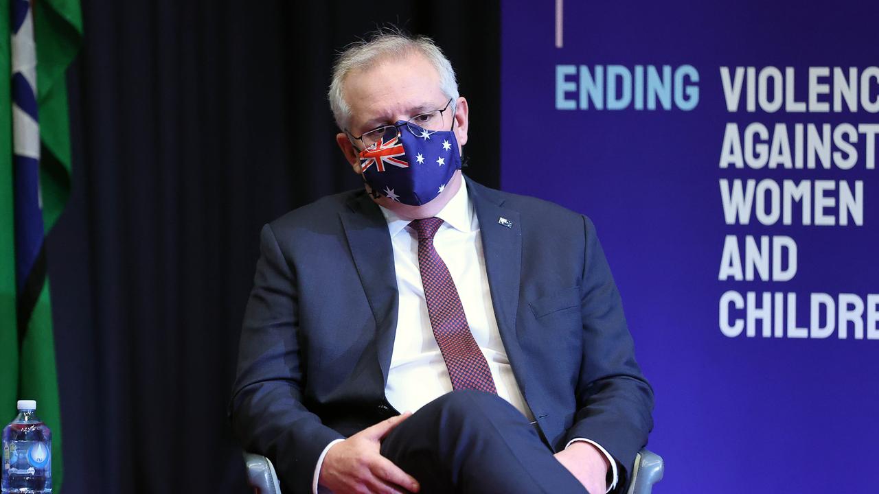 Prime Minister Scott Morrison at the National Summit on Women's Safety 2021 in Parliament House Canberra. Picture: Gary Ramage/NCA NewsWire