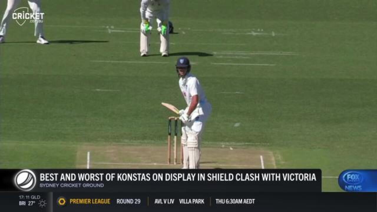 Mixed bag for Konstas against VIC