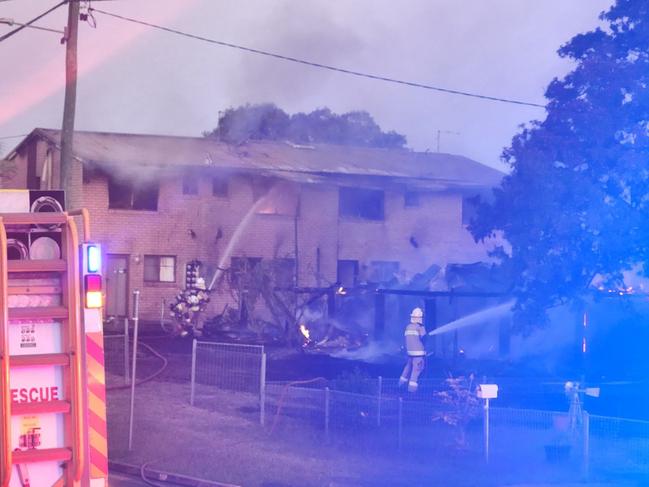 Emergency services at Berserker fire on August 10.