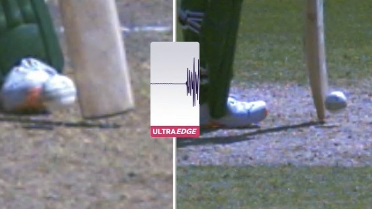 The third umpire said this was not bat-on-ball contact.