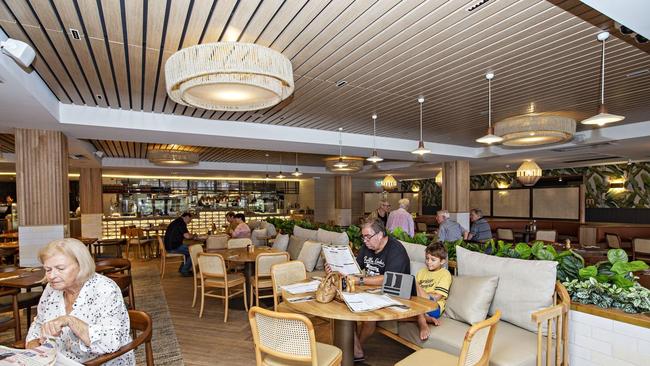 The dining area of the Currumbin RSL has undergone a major renovation as part of a major redevelopment of the club. Pic: MEL BELANIC