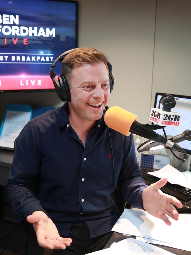 2GB radio host Ben Fordham. Picture: John Feder/The Australian